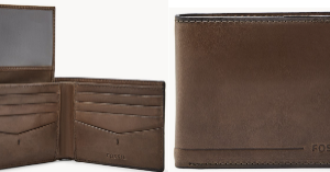 Billetera de cuero Fossil Café